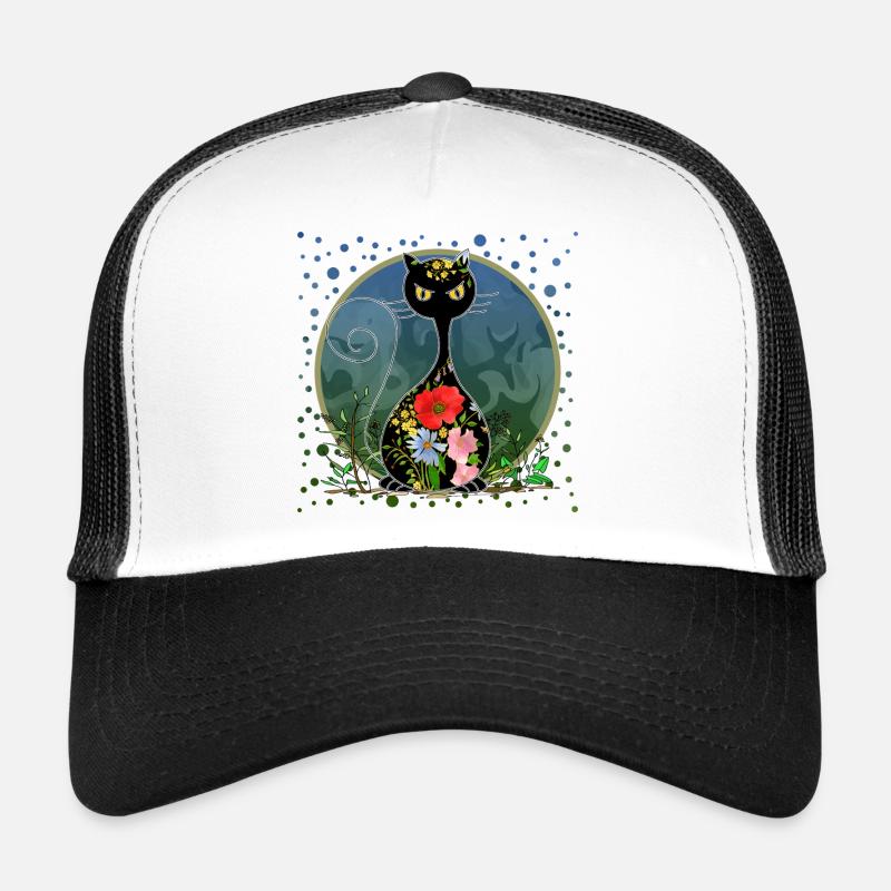 chat Casquette trucker 