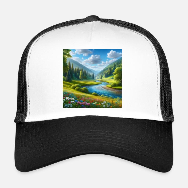 Une belle salle de printemps Casquette trucker 