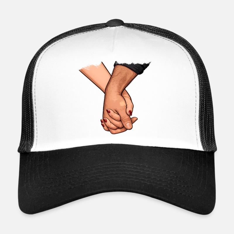 Händchenhalten Verbundene Nähe Trucker Cap