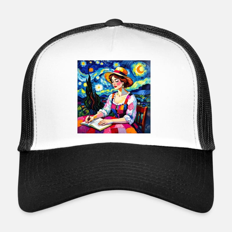 Nächtliche Patchworkschrift Trucker Cap