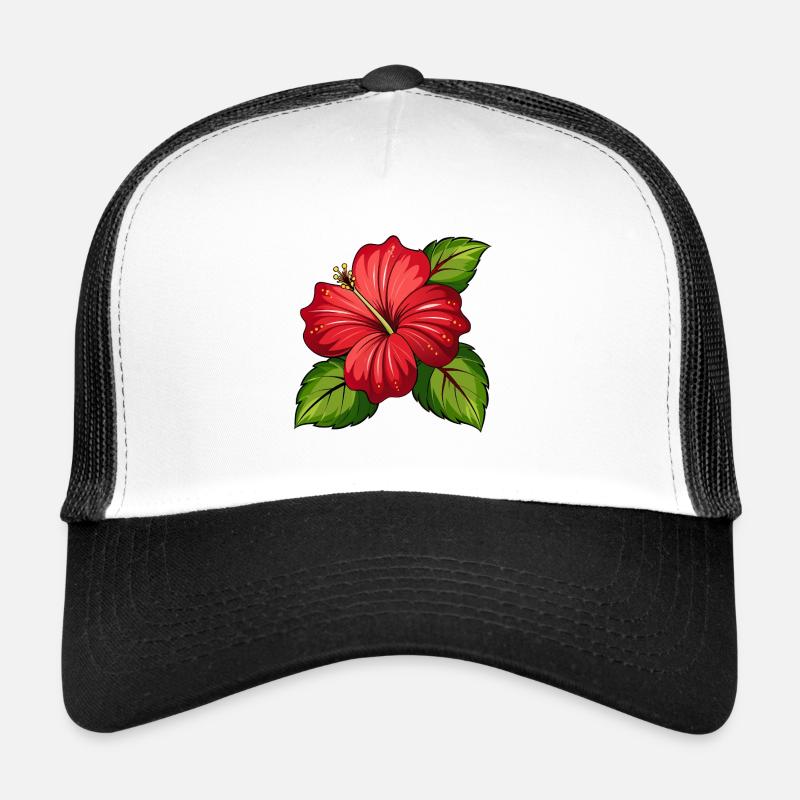 Fleur d’hibiscus Casquette trucker 