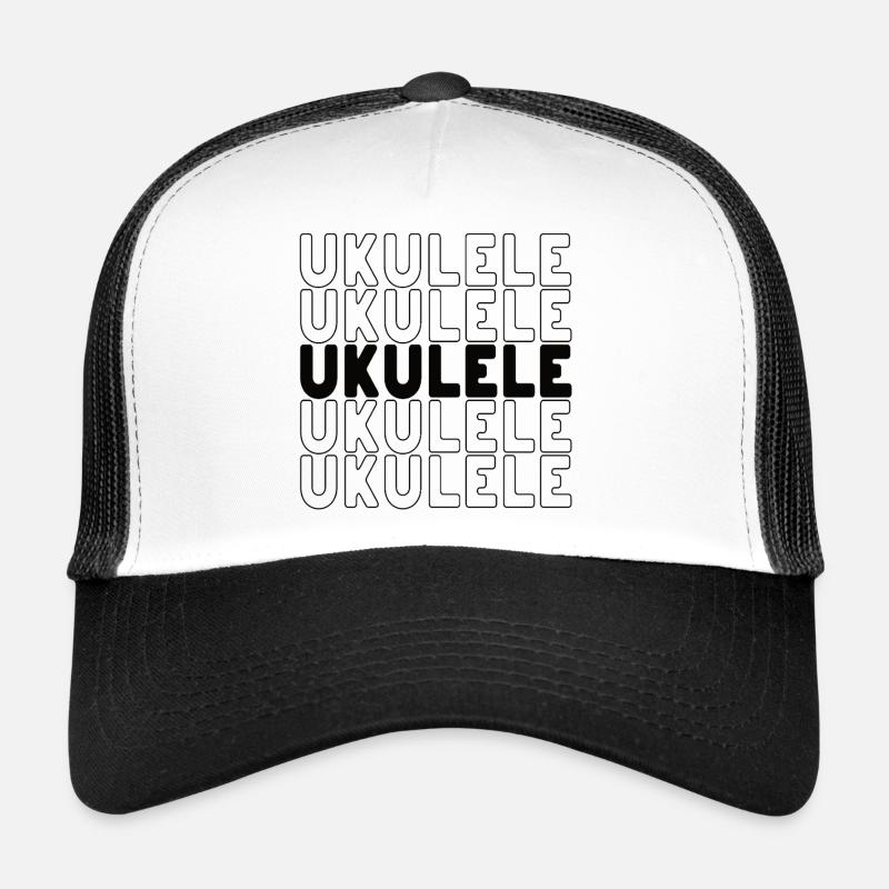 Typographie du ukulélé Casquette trucker 