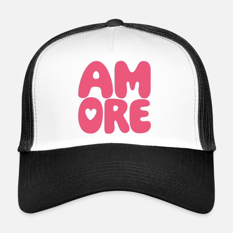 Amore Herz Pink Trucker Cap