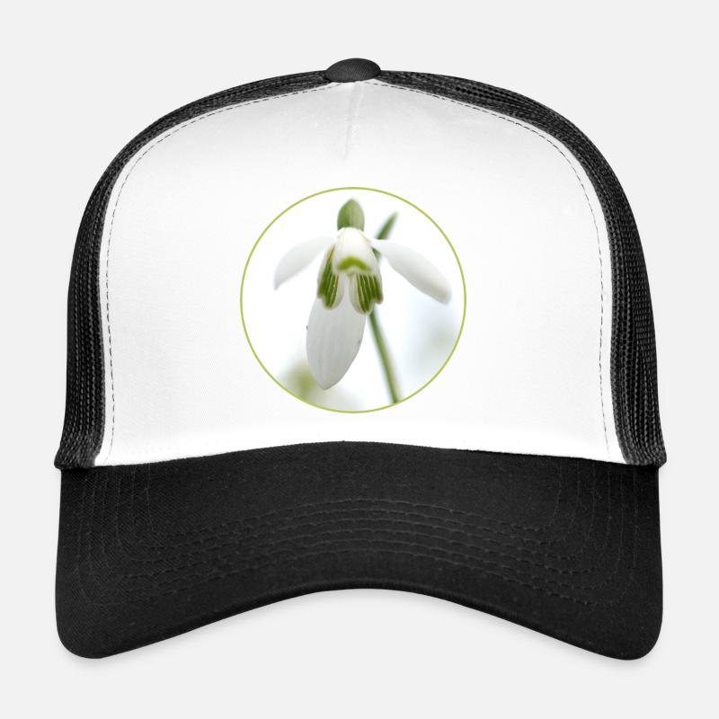 Snowdrop Blossom White Blossom Spring Trucker Cap