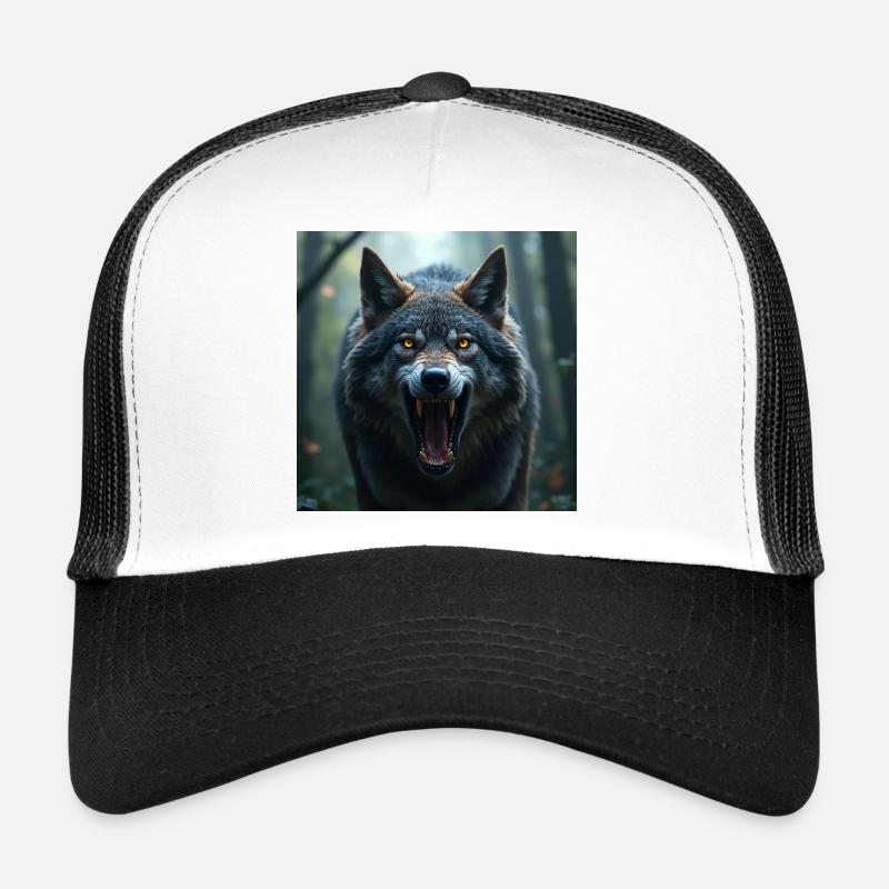 Loup agressif Casquette trucker 