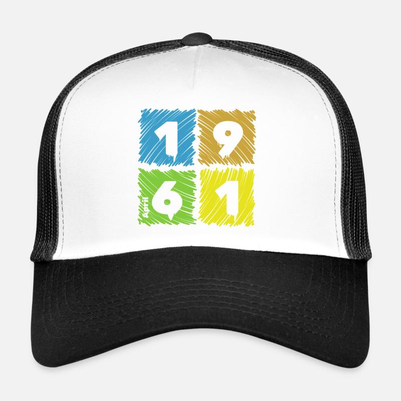65th Birthday Colored Patches since 04/1961 Trucker Cap