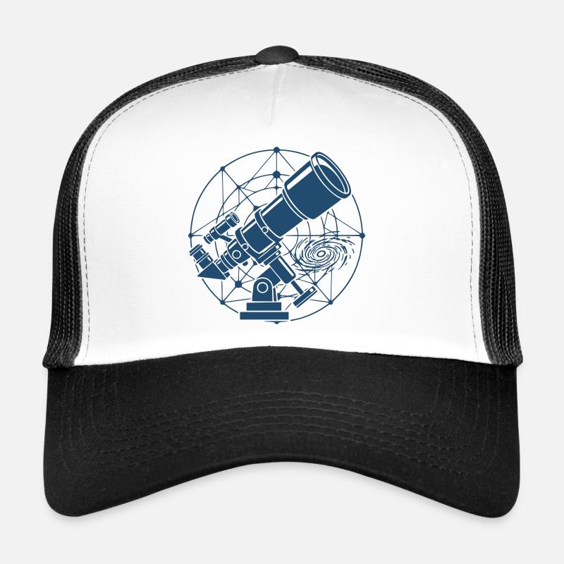 Teleskop Astrofotografie - Trucker Cap - Weiß/Schwarz