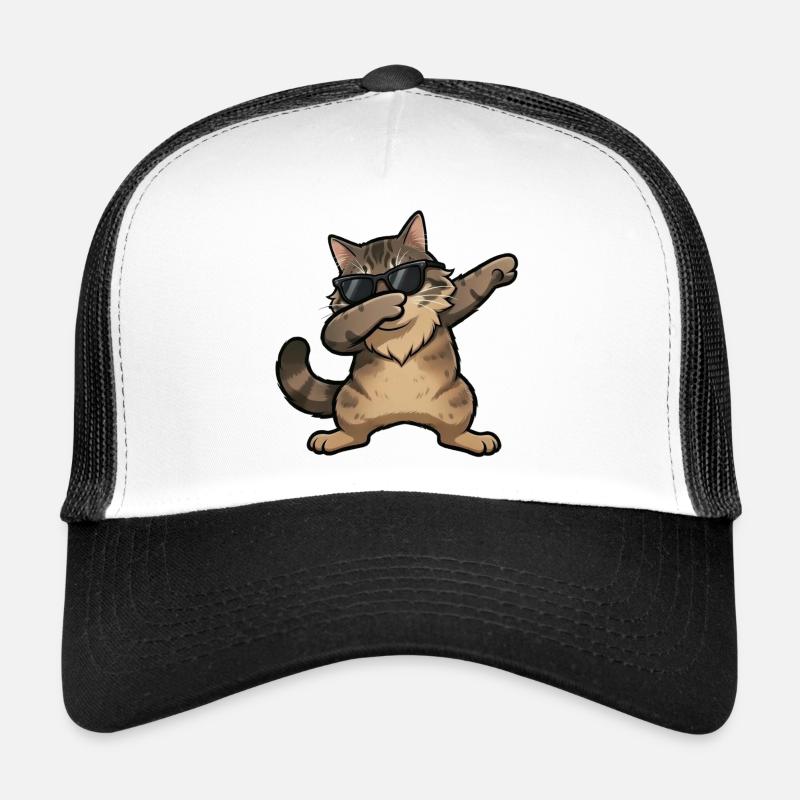 Dabbing Norwegische Waldkatze Trucker Cap