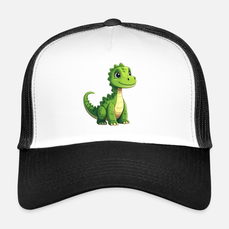 Dinosaure Vert Casquette trucker 
