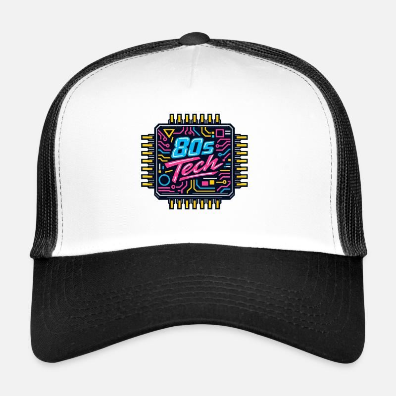 80s Tech Neon Chip Trucker Cap