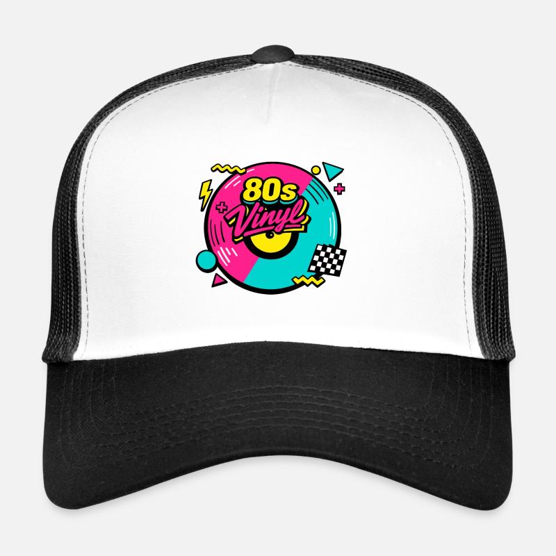 80s Vinyl Neon Revival Trucker Cap