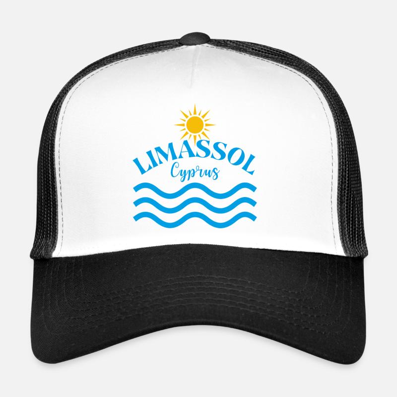 Limassol Chyprite Vagues de soleil Casquette trucker 