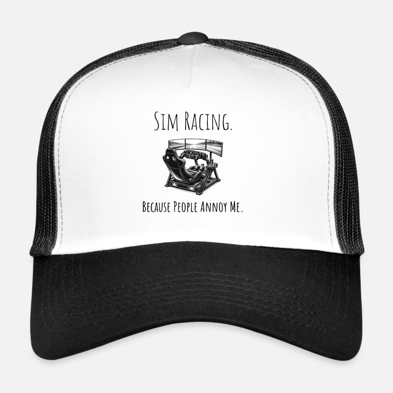 Cadeau amusant de simulation de course - Vrai simulateur e-sport Casquette trucker 