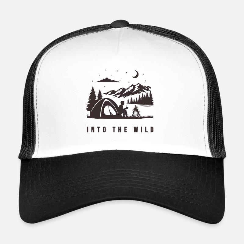 Dans les nuits du désert - Casquette trucker  - blanc/noir