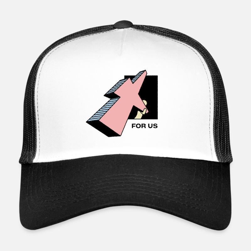 For Us - Casquette trucker  - blanc/noir