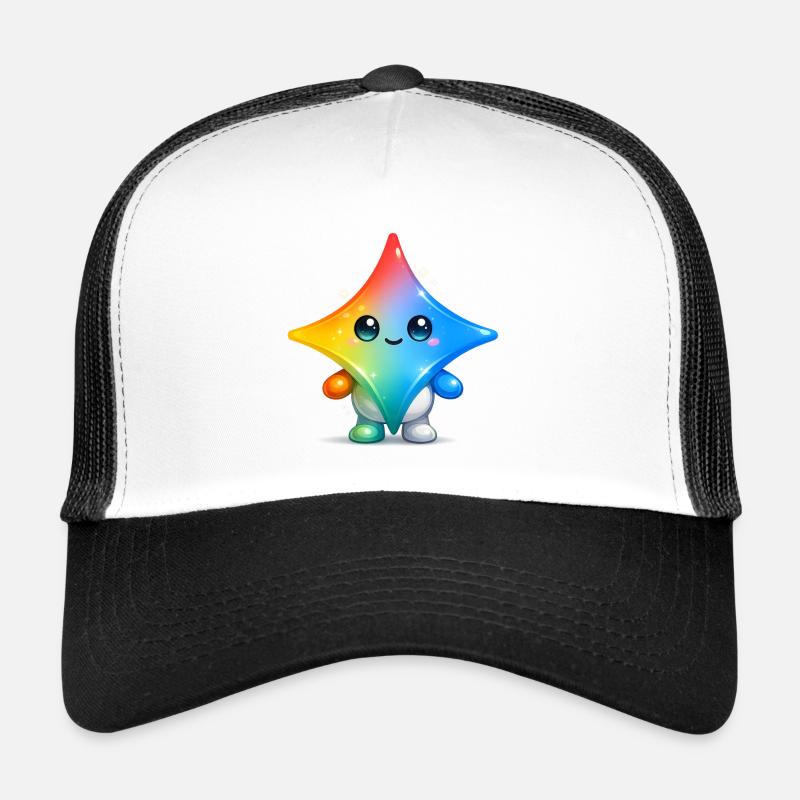 Cute Gemini Star Mascot Sticker Casquette trucker 