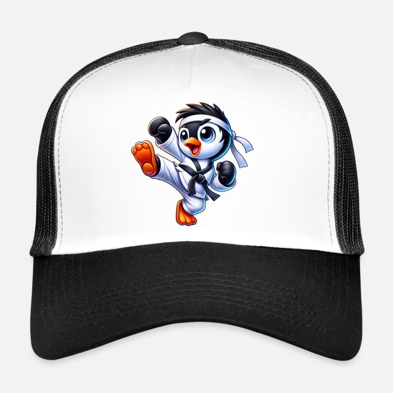 Süßer Pinguin Karate Kick Martial Arts Trucker Cap