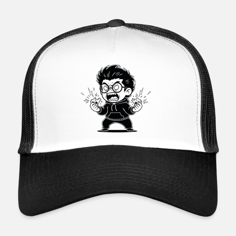 Gamer Anger Controller Broken Rage Trucker Cap