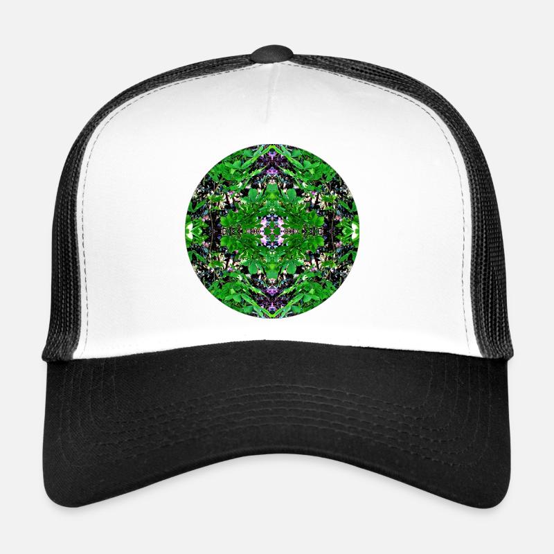 Nature Mandala Erlenstegen - Trucker Cap - white/black