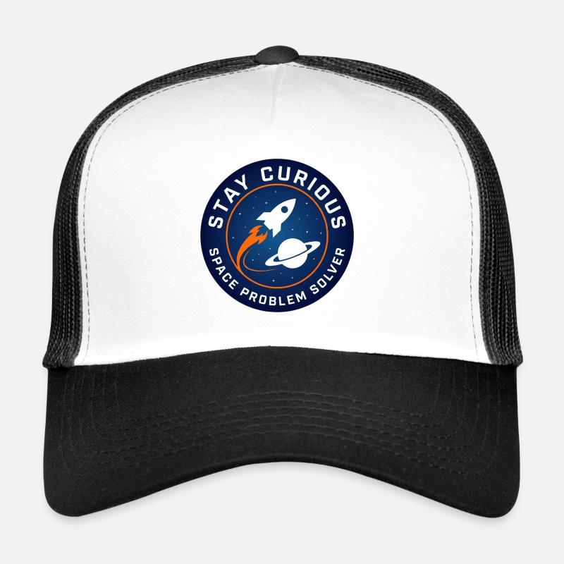 Restez curieux : Aventure spatiale - Casquette trucker  - blanc/noir