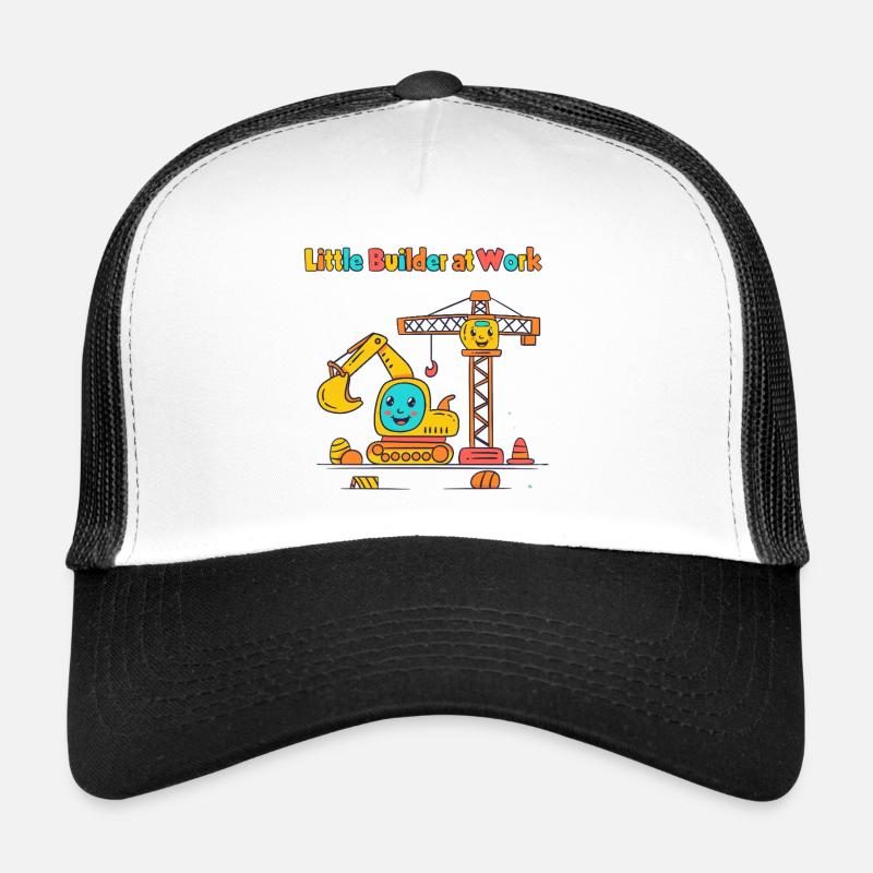 Little construction worker at crane Trucker Cap