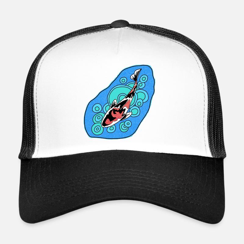 Koi Azure Spiral Trucker Cap
