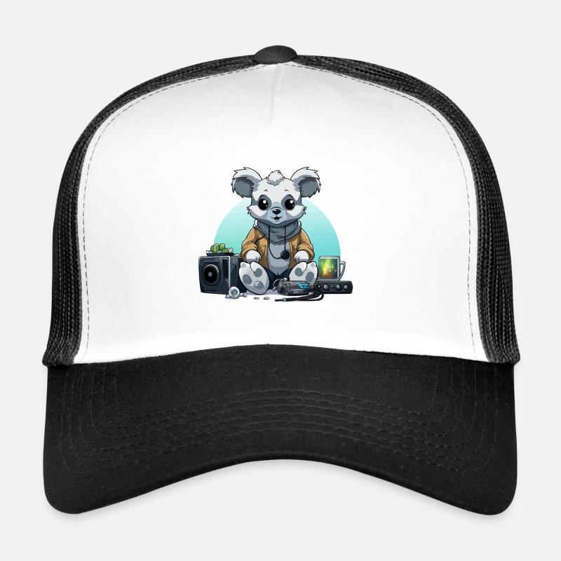 Panda DJ en sweat à capuche – Ambiance Studio Casquette trucker 