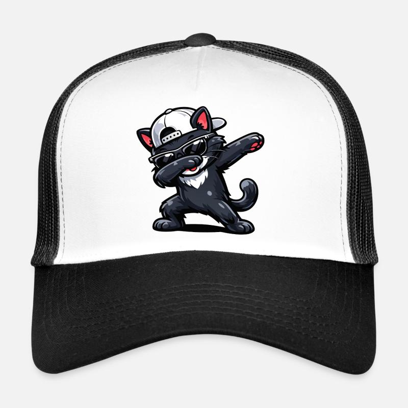 Dabbing Cat Trucker Cap