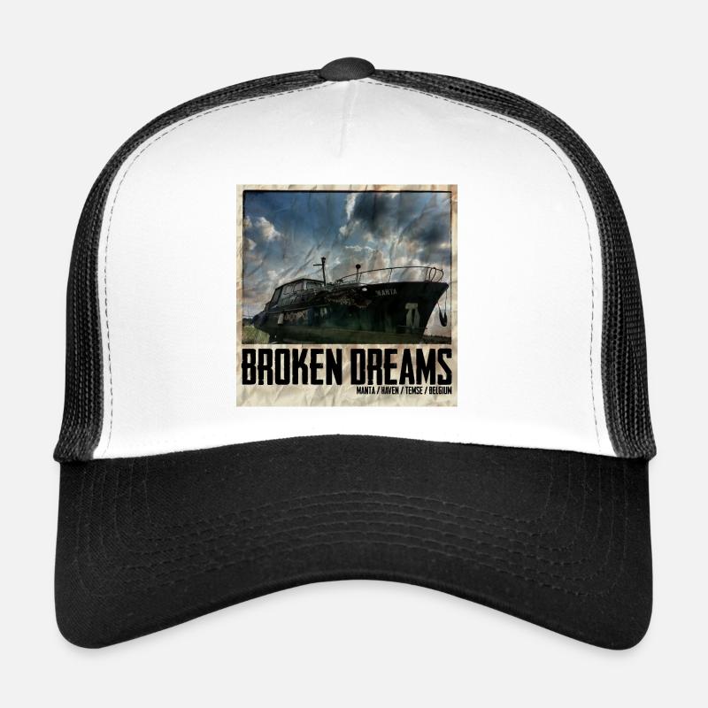 Broken Dreams Boat Art Belgium Trucker Cap