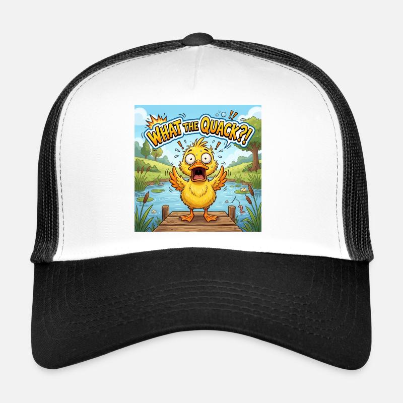 C’est quoi ce bordel !? - Casquette trucker - blanc/noir