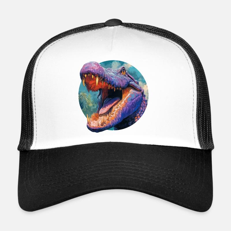 Buntes Dinosaurier-Design Trucker Cap