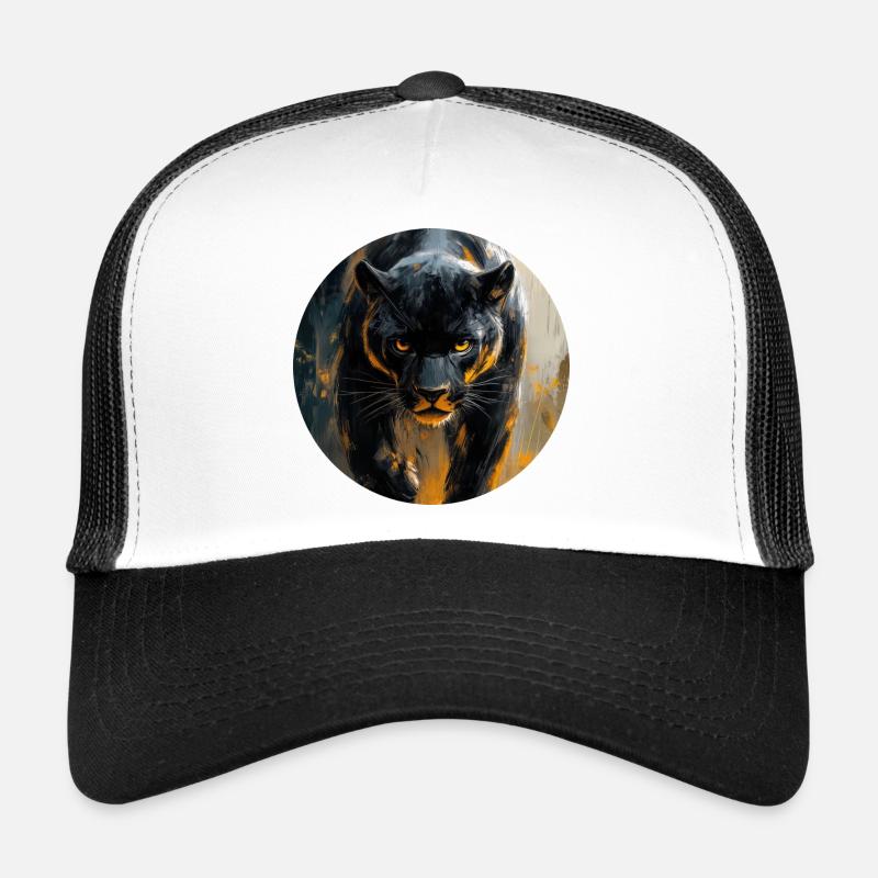Design de Panthère noire Trucker Cap