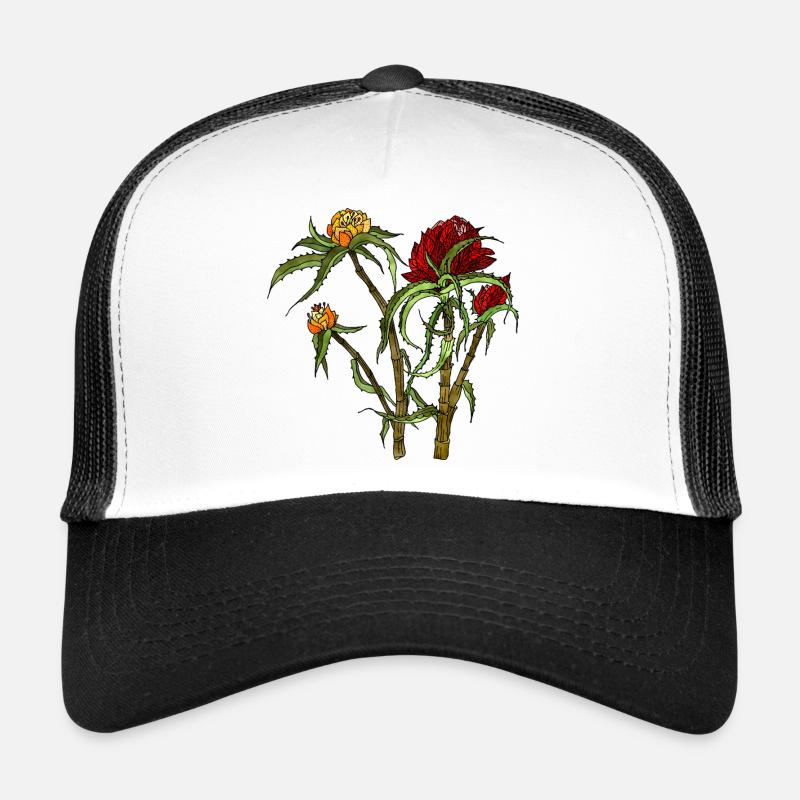 Fleur Casquette trucker 