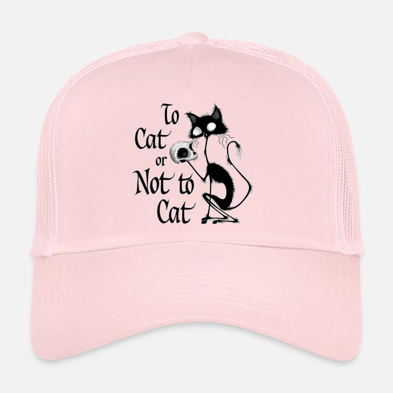 « À chat ou pas à chat » Mème drôle de Hamlet à chat Casquette trucker 