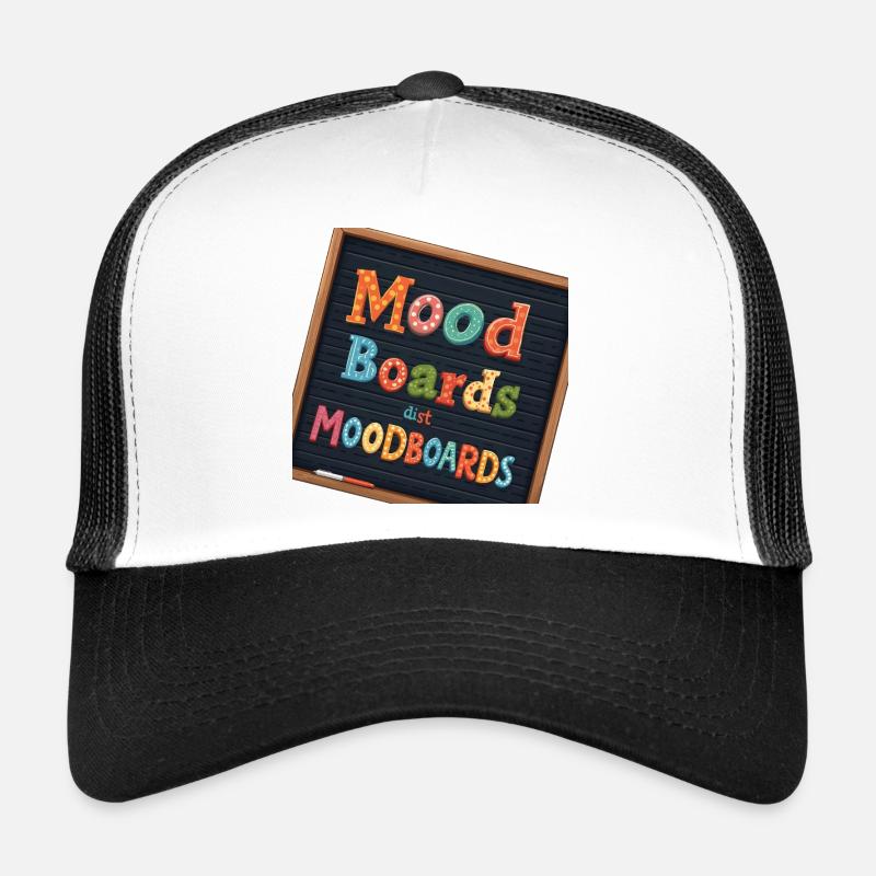 Mood Boards Typographie colorée Casquette trucker 