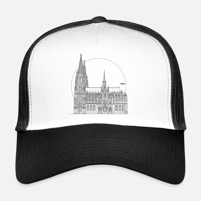 Köln Dom – Line Art PLZ Trucker Cap