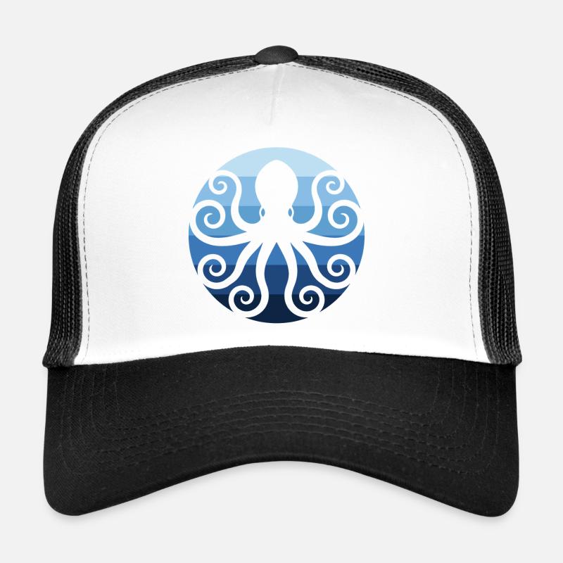 Oktopus im Ozean Trucker Cap