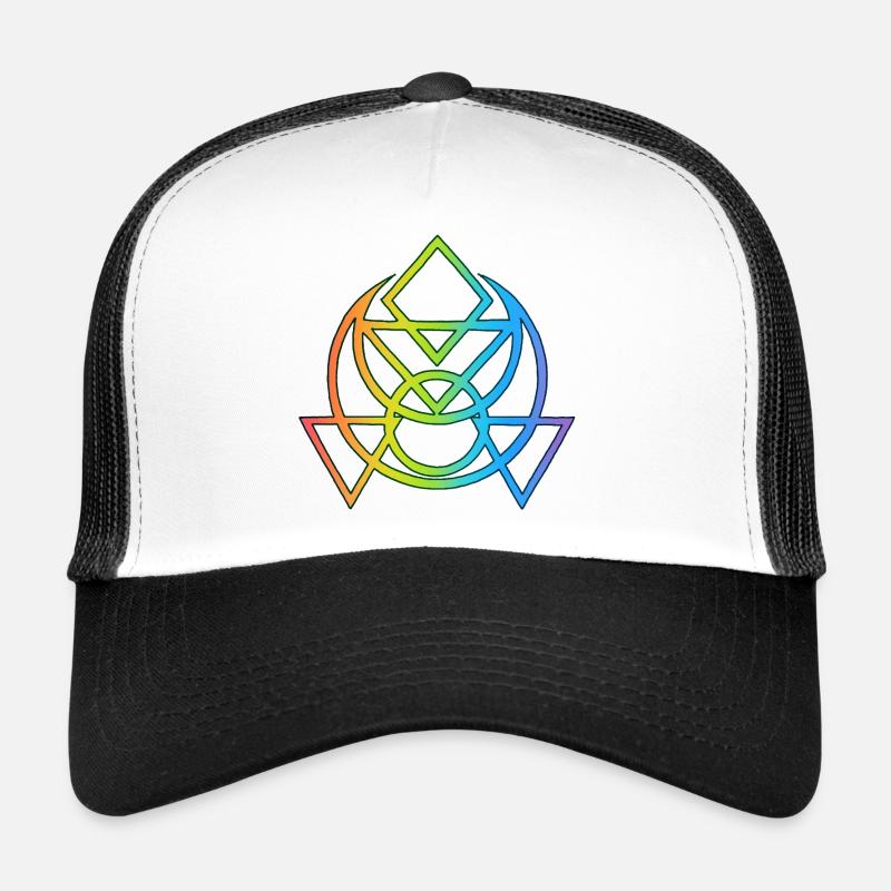 Symbole ésotérique égyptien multicolore Casquette trucker 