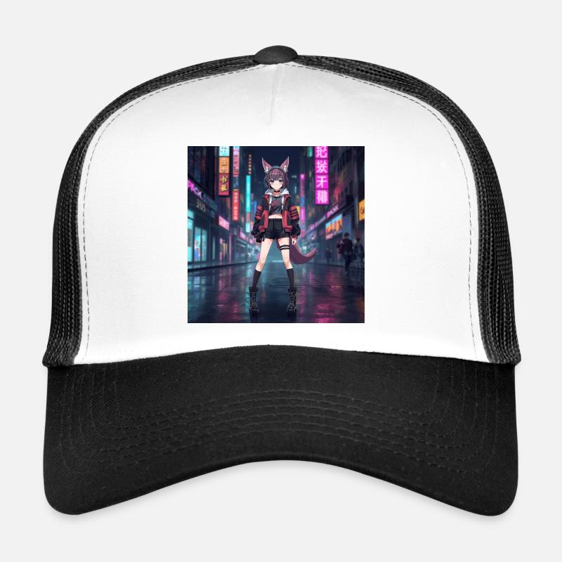 Nachtfuchs im Neonviertel Trucker Cap