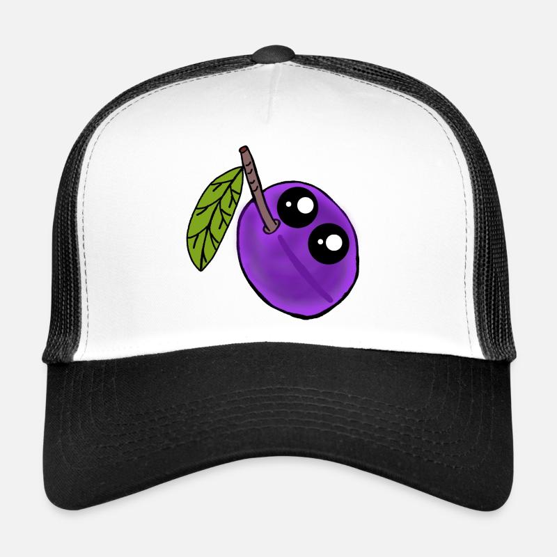 Fruit de prune Kawaii Fruit de prune Casquette trucker 