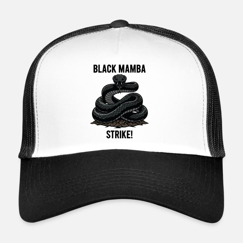 Mamba Noir Serpent Danger Strike Mamba Casquette trucker 