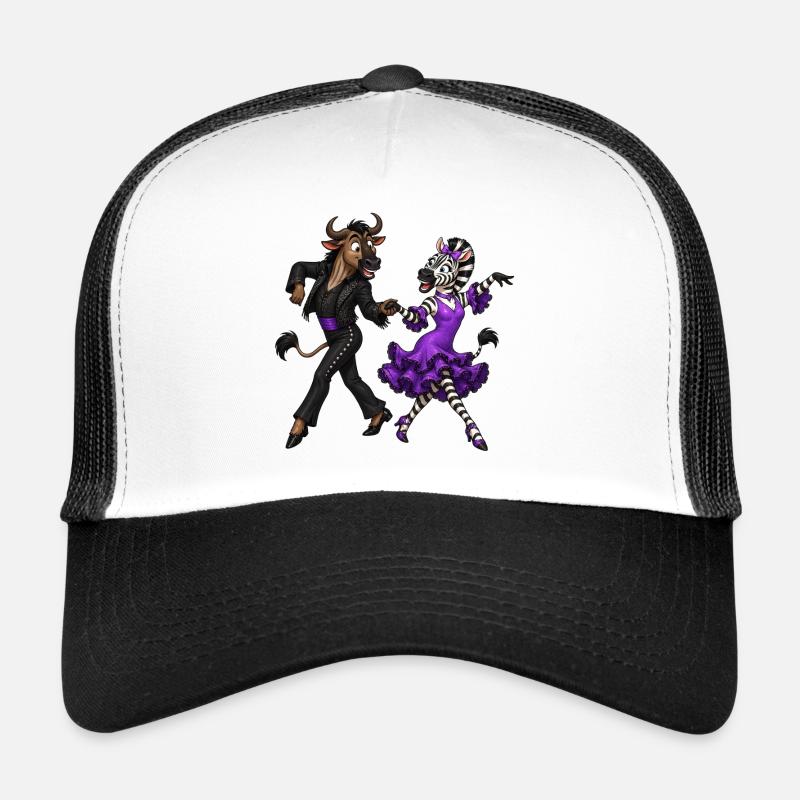 Gnous et zèbres dans une danse passionnée Casquette trucker 