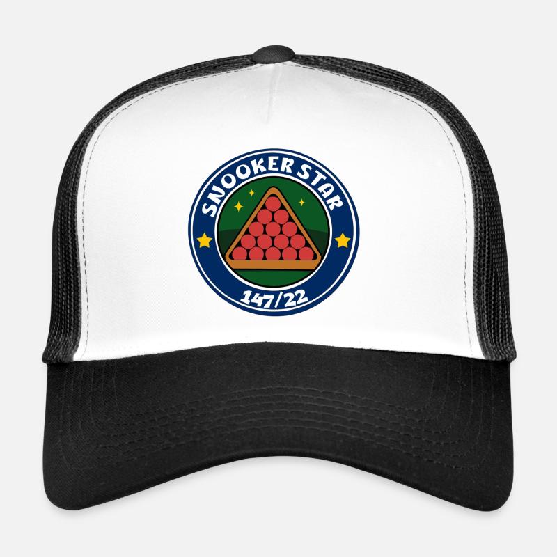 Triangle des étoiles de snooker 147/22 Casquette trucker 