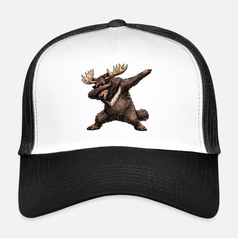 Dabbing Moose Trucker Cap