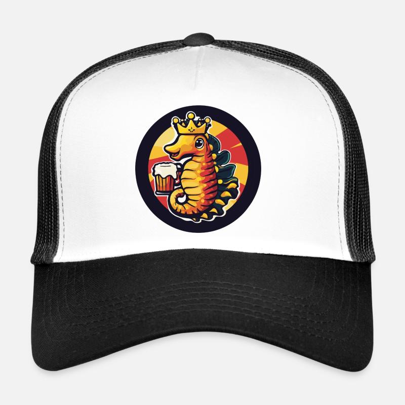 Bière hippocampe drôle Casquette trucker 