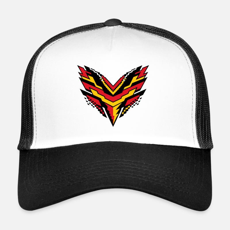 V-Pixelsturm Kontrast-Logo Trucker Cap