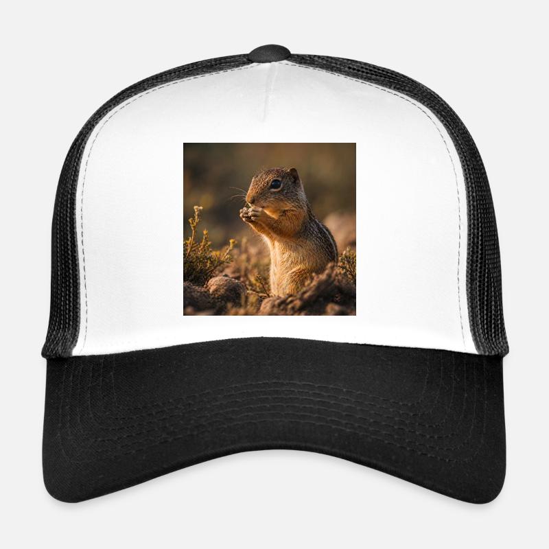 Chipmunk in autumn light Trucker Cap