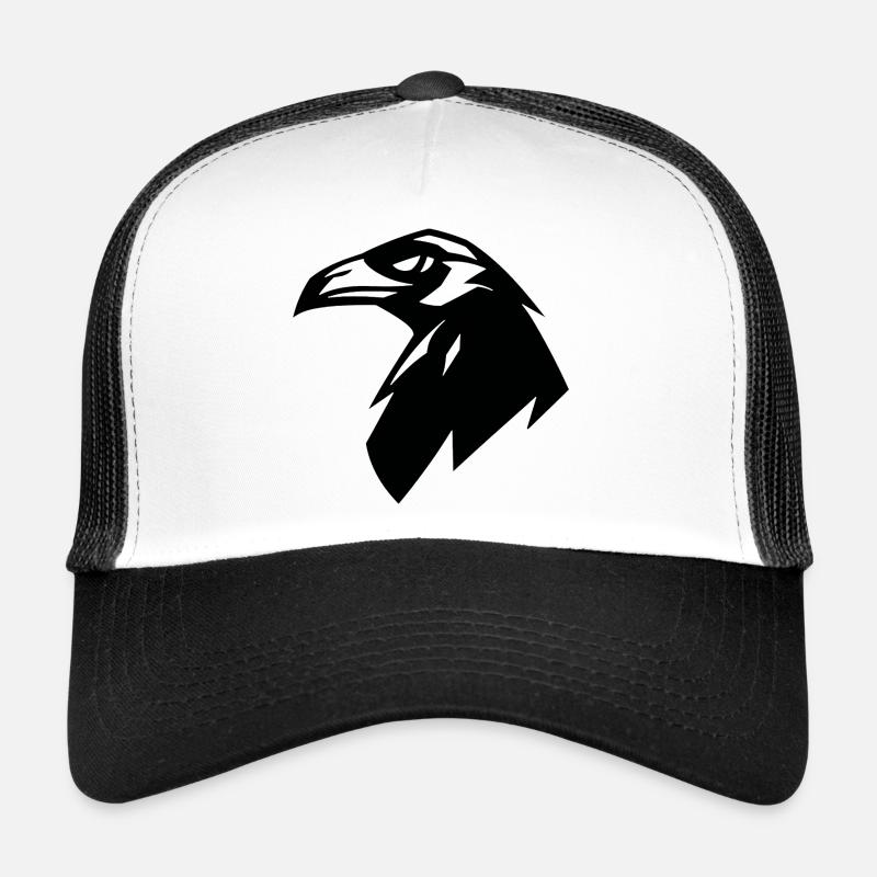 corbeau, logo silhouette simple Casquette trucker 