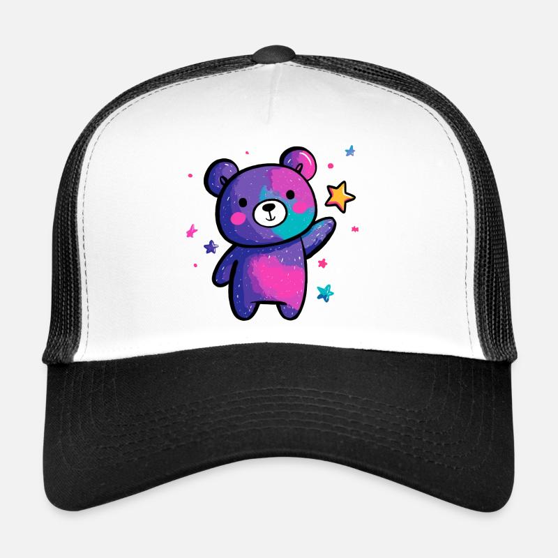 Cosmic Panda Star Magic Trucker Cap