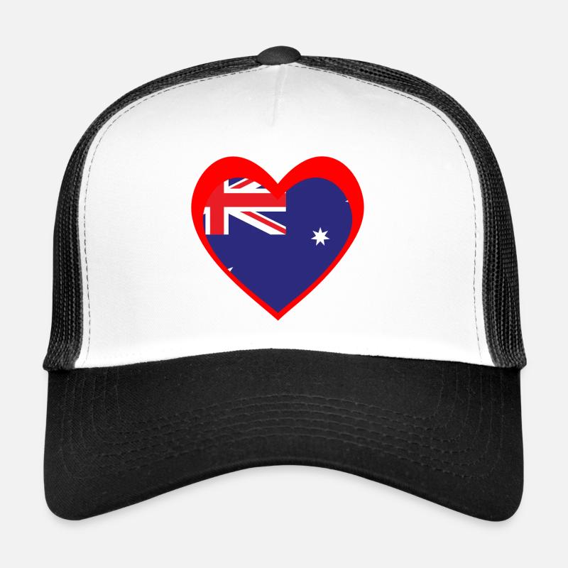 Red Aussie Heart – Wahrer südlicher Geist Trucker Cap